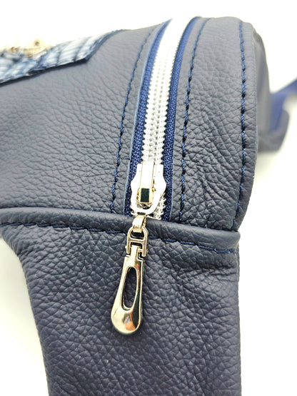 Hipbag Dunkelblau mit Kroko