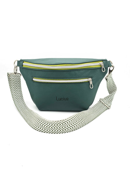 Crossbody Bag Big Clivia Dunkelgrün