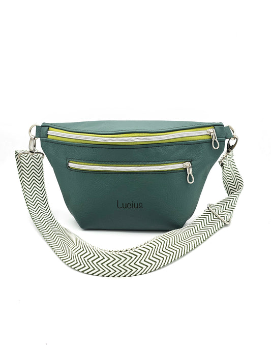 Crossbody Bag Big Clivia Dunkelgrün