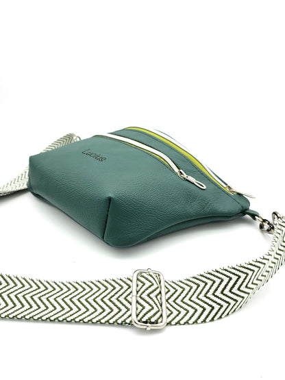 Crossbody Bag Big Clivia Dunkelgrün
