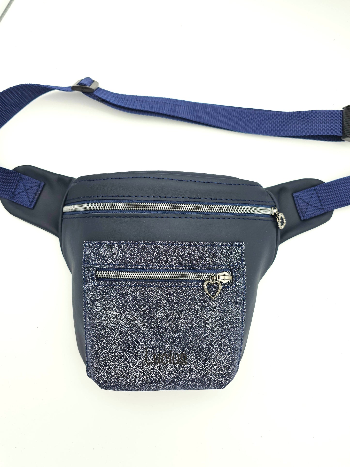 Hipbag Dunkelblau mit Glitzer