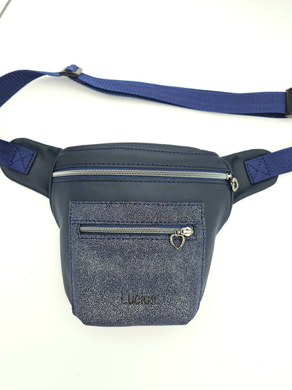 Hipbag Dunkelblau mit Glitzer