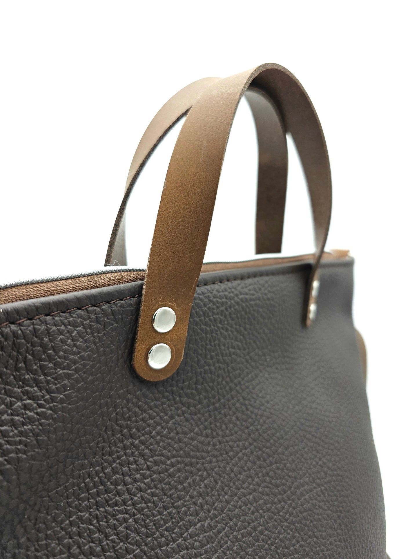Totebag Katja in Dunkelbraun & Cognac