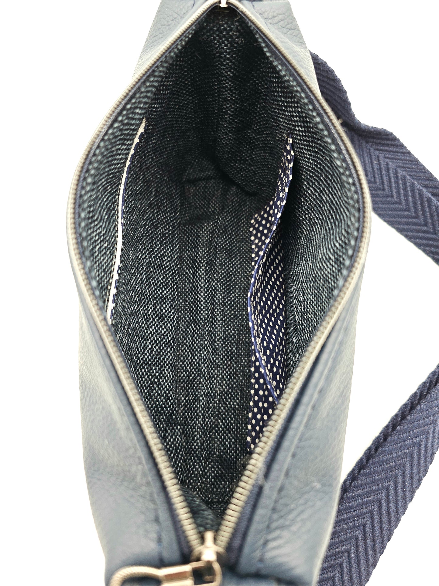 Lederhandtasche Anke in Dunkelblau