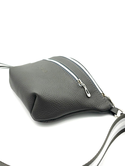Crossbody Bag Big Clivia in Dunkelgrau