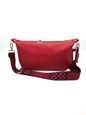 Ledertasche Petra in Rot von vorne 