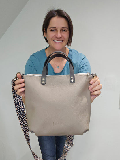 Totebag Katja in Cappuccino & Leo