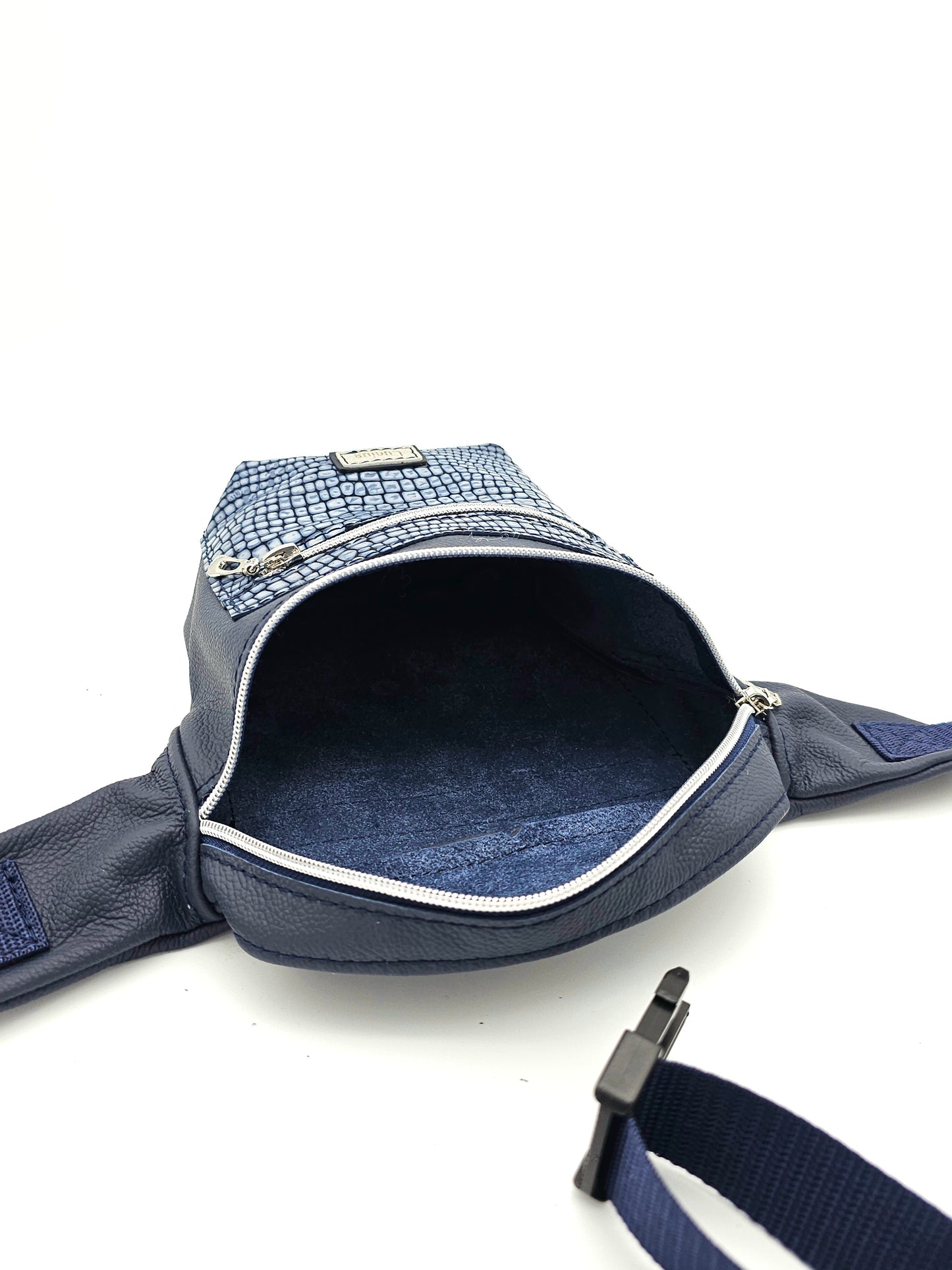 Hipbag Dunkelblau mit Kroko