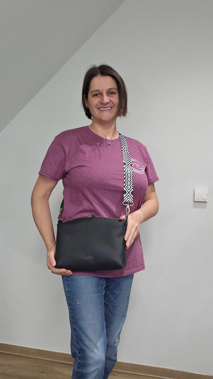 Lederhandtasche Anke in Schwarz