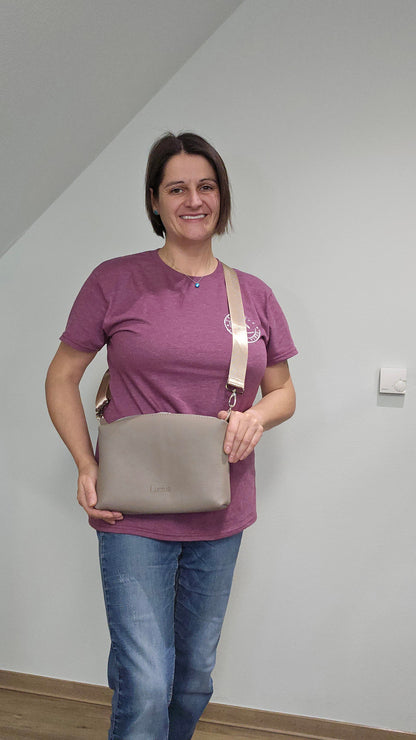 Lederhandtasche Anke in Cappuccino