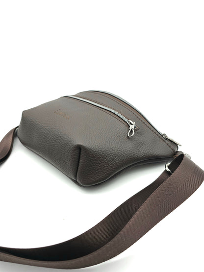 Crossbody Bag Big Clivia Dunkelbraun & Schwarz