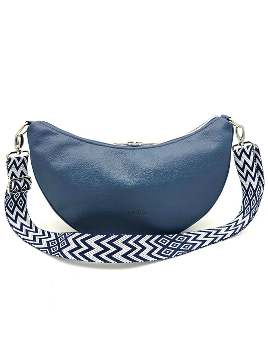 Moonbag Moni in Blau von vorne 