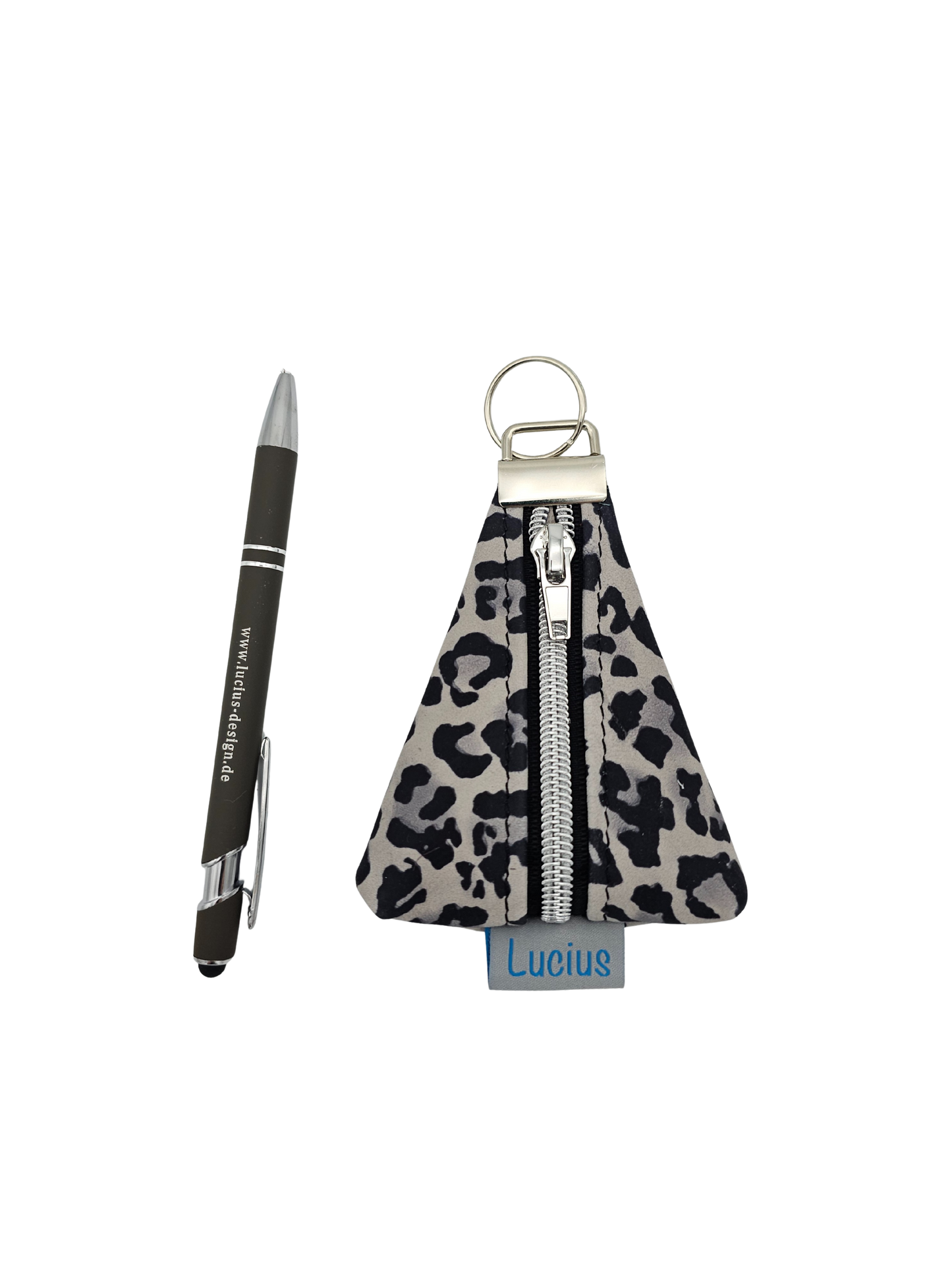 Schlüsselanhänger oder Taschenbaumler in Leo / Silber