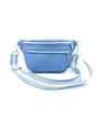 Ledertasche Clivia, hellblau von vorne