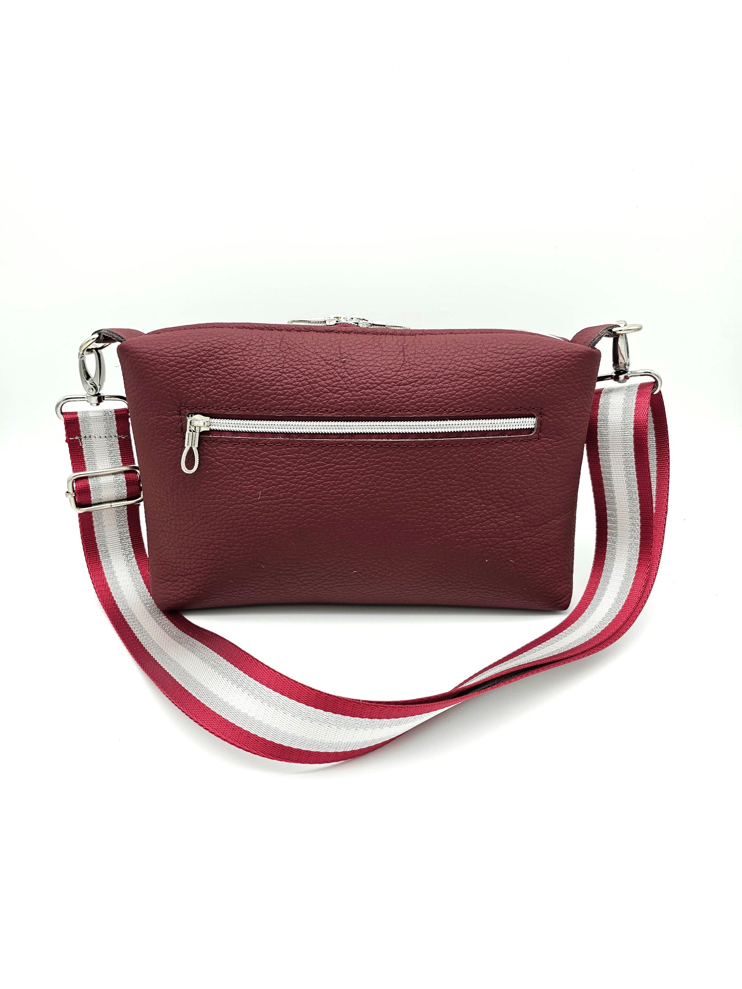 Lederhandtasche Anke in Weinrot